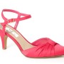 Sandal nữ Fuchsia Fashion Wide Fit Satin Full Toe Court Shoe X07
