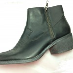 Boot nữ VNXK DIVAS cổ thấp gót thấp màu đen BB034.DE.37