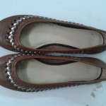 Giày bệt nữ CLARKS màu tim thâm GB89
