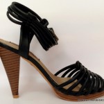Sandal nữ Zara đế cao màu đen X19