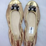 Giày trẻ em VNXK ZARA GIRL bệt màu vàng TE027.VA.29